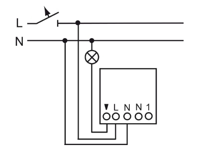 Connection diagram 3 Busch Jaeger 6814 U Movement sensor
