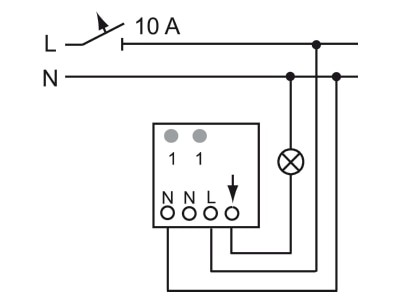 Connection diagram 1 Busch Jaeger 6818 U Presence detector
