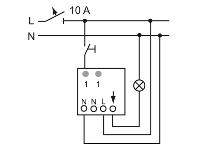 Wiring plan 2 Busch Jaeger 6818 U Presence detector
