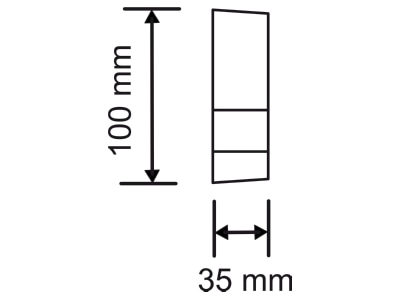 Dimensional drawing 1 Busch Jaeger 6855 AGM 201 Movement sensor 12m
