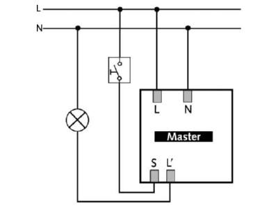 Circuit diagram Theben thePiccola  2090200 Presence detector 4m thePiccola 2090200
