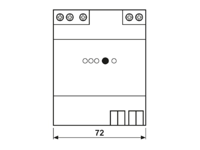Ma�zeichnung Jung 20160 REG Spannungsversorgung 160mA  KNX
