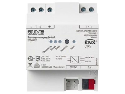 Produktbild Jung 20640 REG Spannungsversorgung 640mA  KNX