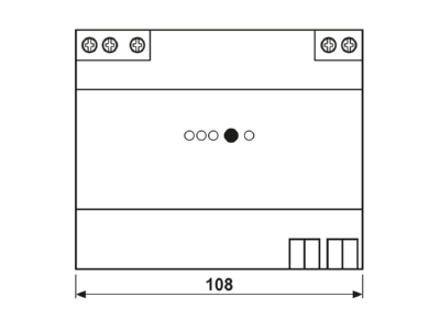 Ma�zeichnung Jung 21280 REG Spannungsversorgung 1280mA  KNX