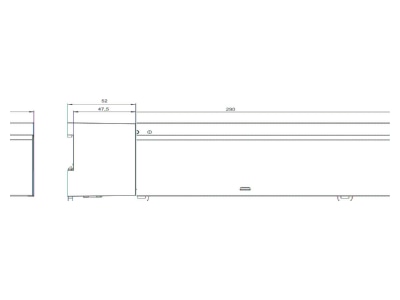 Dimensional drawing Theben HMT 6 S KNX Heating actuator for home automation
