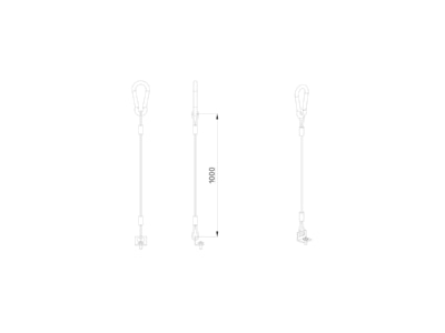 Dimensional drawing BEG 93115 Accessory for luminaires