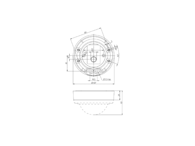 Dimensional drawing BEG BL4 K DE Movement sensor
