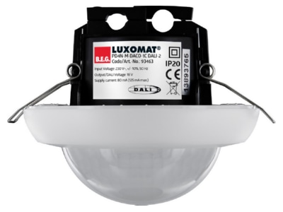 Product image BEG PD4N M DACO1C DALI 2 Movement sensor for bus system
