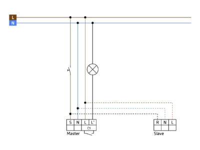 Wiring plan BEG PICO N M 1C DE Presence detector 6m
