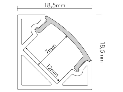 Dimensional drawing 2 Nobile 5011146805 Accessory for light rope