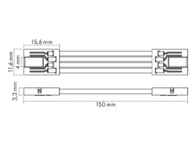 Dimensional drawing Nobile 5011520065 Connector flexible set of 5