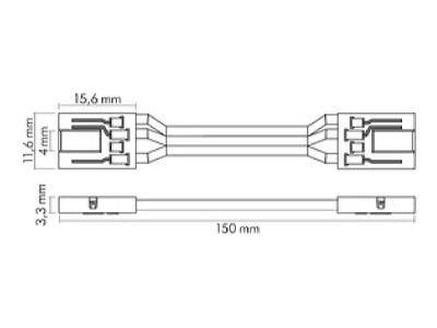 Dimensional drawing Nobile 5011520085 Connector flexible set of 5