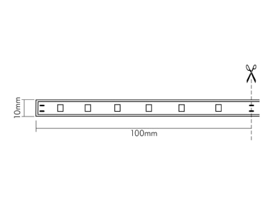 Dimensional drawing 2 Nobile 5014000211 Light ribbon  hose  strip 24V white