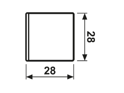 Ma�zeichnung Jung A 404 TSAP AL 14 Taste 4 fach alu mit Symbolen