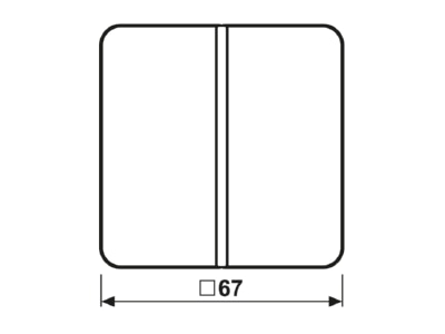 Ma�zeichnung Jung CD 401 TSA Tastensatz 1 fach ws komplett