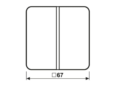 Ma�zeichnung 2 Jung CD 401 TSA WW Tastensatz 1 fach aws komplett