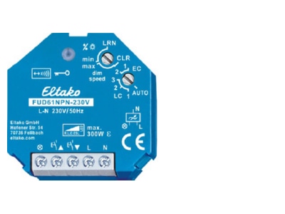 Product image 1 Eltako FUD61NPN 230V Wireless actuator universal dimming Switch 
