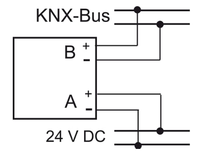 Anschlussbild Busch Jaeger 6120 13 EIB  KNX Power Busankoppler 