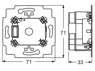 Mazeichnung Busch Jaeger 6120 13 EIB  KNX Power Busankoppler 