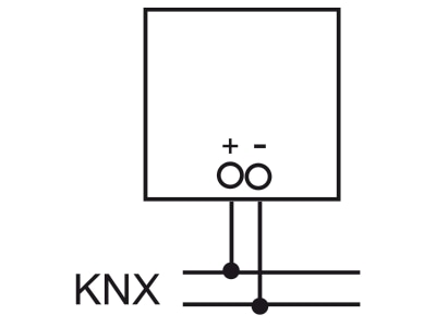 Wiring plan Busch Jaeger 6138 11 83 EIB  KNX room thermostat 
