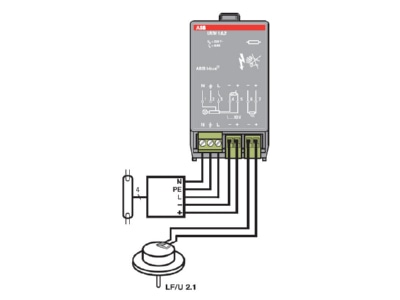 Wiring plan ABB LR M 1 6 2 EIB  KNX light control unit 