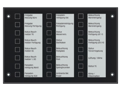Produktbild Jung MBT 2424 SW EIB  KNX Melde  und Bedientableau mit Logikfunktionen  Glas schwarz 