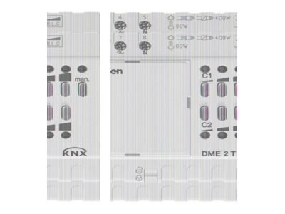 Product image Theben DME 2 T KNX Extension module universal dimmer 2 fold for EIB  KNX MIX2 basic units 
