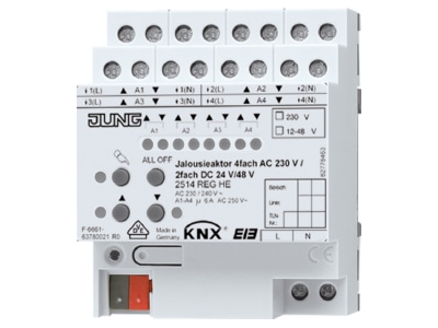 Produktbild Jung 2514 REGHE KNX Jalousieaktor REG Gehaeuse 4TE