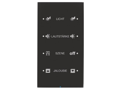 Produktbild 2 Berker 75144155 Touch Sensor 4fach Glas schwarz