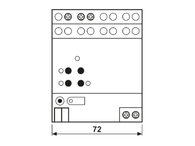 Ma�zeichnung Jung 3901 REGHE EIB  KNX Universal Dimmaktor 1fach  20 500VA  3901 REG HE