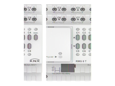 Product image Theben RMG 8 T KNX EIB  KNX switching actuator 8 fold or blind shutter actuator 4 fold  MIX2  Basic Module 
