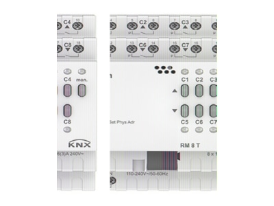 Produktbild Theben RM 8 T KNX EIB  KNX Schaltaktor 8fach oder Jalousieaktor 4fach 