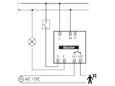 Circuit diagram Theben thePremaS360 2070606 Presence detector 4m thePremaS3602070606
