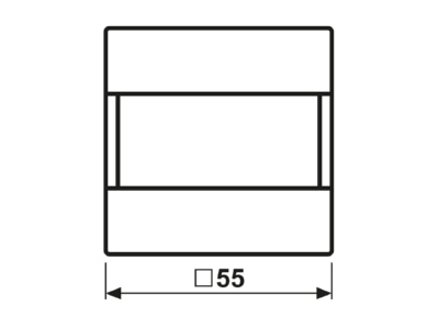 Dimensional drawing Jung A 3181 EIB  KNX movement sensor 