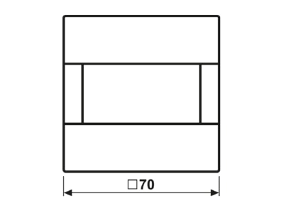 Dimensional drawing Jung AL 3181 EIB  KNX movement sensor 