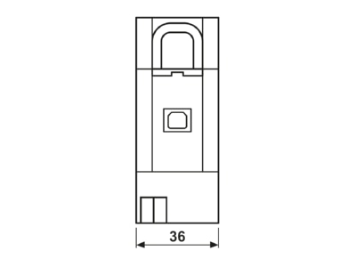 Ma�zeichnung Jung 2131 USB S REG KNX USB Datenschnittstelle