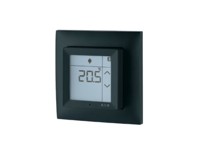 Ansicht links Eaton CPAD 00 199 Raumcontroller Touch tiefschwarz