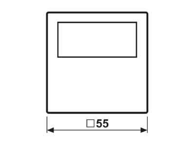 Mazeichnung 1 Jung BT A 1791 SW Raumthermostat JUNG HOME