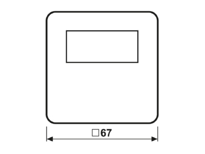 Mazeichnung 1 Jung BT CD 1791 WW Raumthermostat JUNG HOME