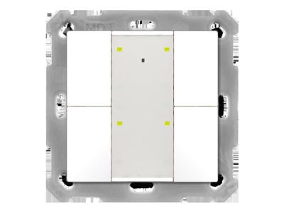 Product image 1 MDT BE TA55T4 G2 KNX Push Button Plus TS 55 4 fold  White glossy finish
