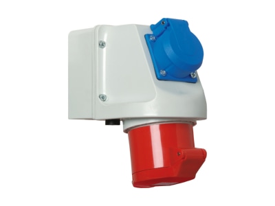 Produktbild 2 Walther 135 Mini Kombi Wanddose 32A 5P400V6h SCHUKO IP44