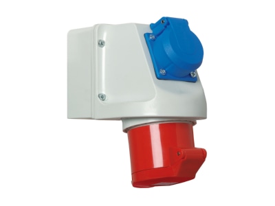Produktbild 1 Walther 134 Mini Kombi Wanddose 32A 5P400V6h SCHUKO IP44