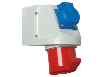Produktbild 2 Walther 134 Mini Kombi Wanddose 32A 5P400V6h SCHUKO IP44
