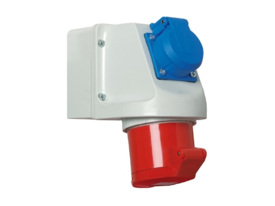 Produktbild 3 Walther 134 Mini Kombi Wanddose 32A 5P400V6h SCHUKO IP44