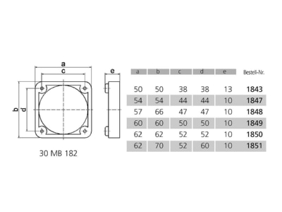 Dimensional drawing Bals 189 Accessory for CEE connector