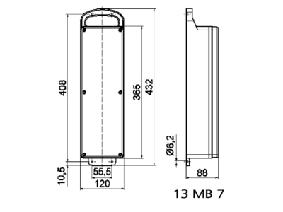 Mazeichnung Bals 53525 Vollgummi Blockverteiler