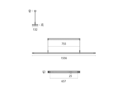 Mazeichnung Performance in Light 3115697 LED Pendelleuchte 4000K