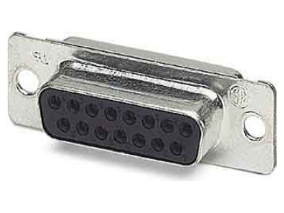 Product image 1 Phoenix VS 15 BU DSUB EG Socket insert for connector 15p
