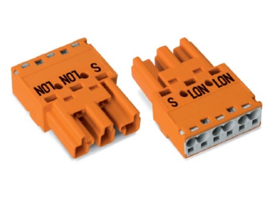 Produktbild WAGO 770 1353 Stiftteil 3p 2L orange