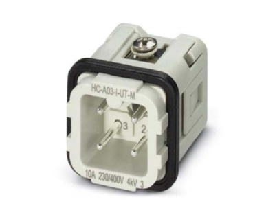 Produktbild 1 Phoenix HC A03 I UT M Kontakteinsatz Serie D7  3 pol PE